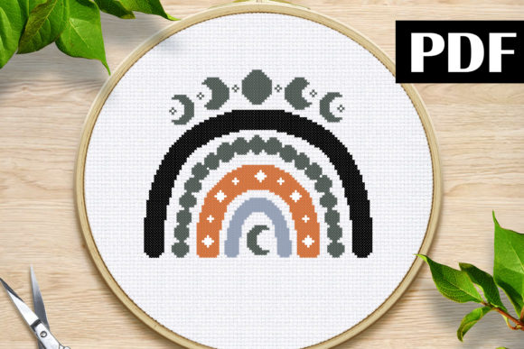 Boho Moon Cross Stitch Pattern: A Designer's Review