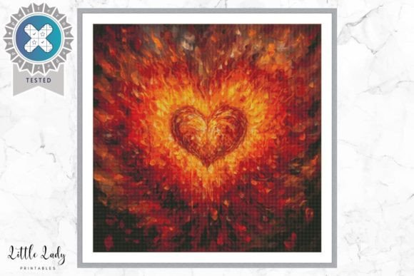 Review: Heart Cross Stitch Pattern PDF for Gifts