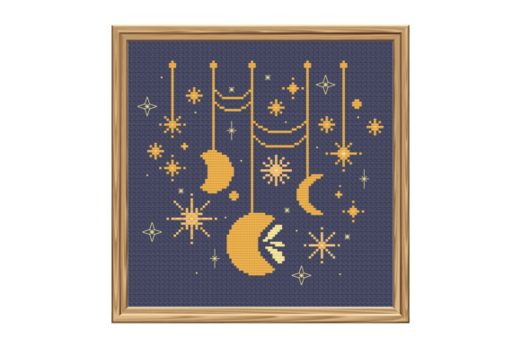 Review: Stars Moon Celestial Wedding Cross Stitch Pattern