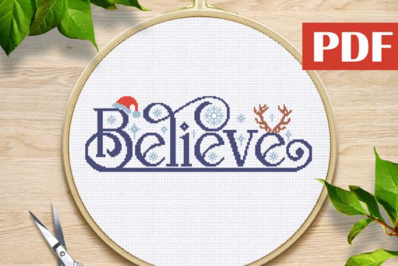 Review: The 'Believe' Cross Stitch Pattern PDF for Makers