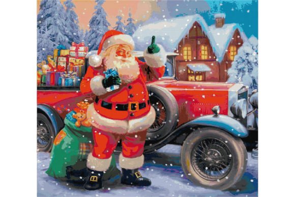 Reviewing Christmas Santa Cross Stitch Patterns 16 for Apparel