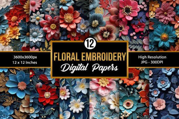 Reviewing Embroidery Flowers Seamless Patterns for Gifts