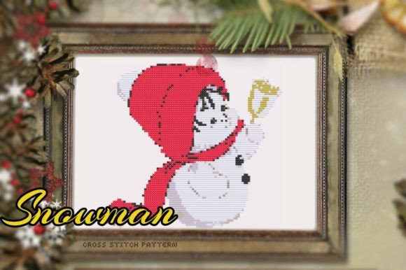 Snowman Cross Stitch Pattern Review for Etsy Sellers