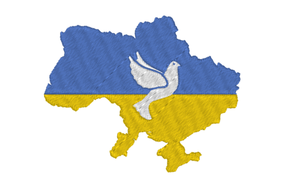 Ukraine Peace Map: A Meaningful Holiday Embroidery Design